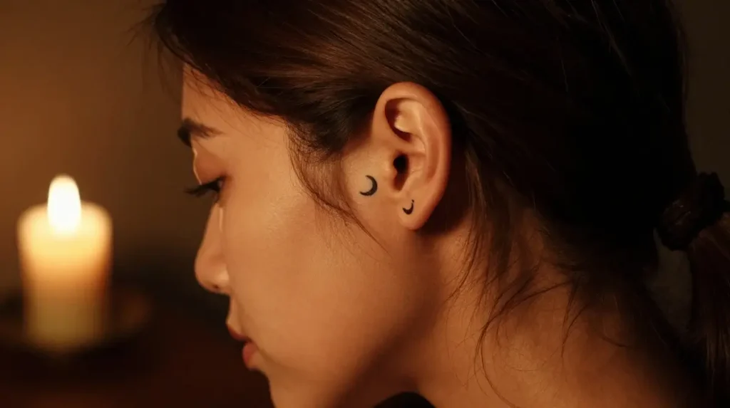 Behind the Ear Tattoo Placement That Feels Like a Whispered Secret