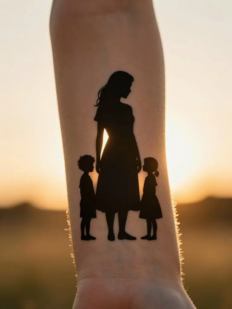Silhouette Tattoos That Capture the Exact Shape of Your Smallest Moments