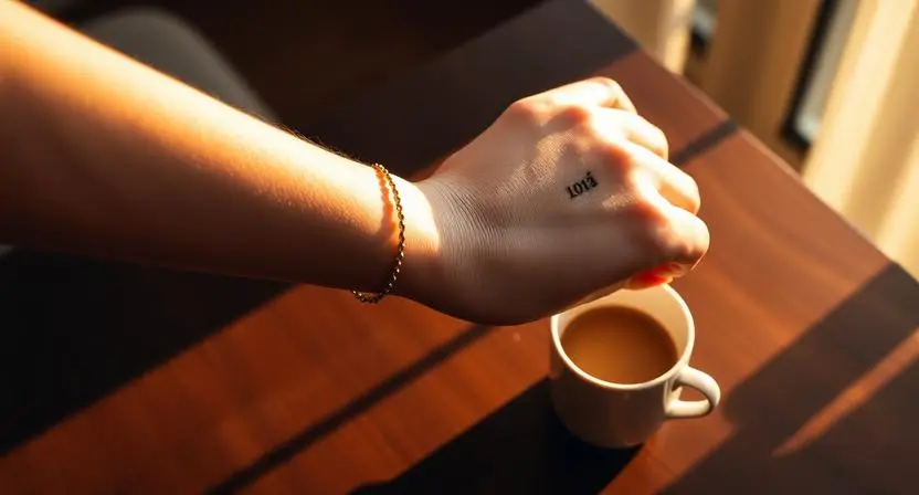 The Wrist Placement — Intimate Visible and Perfectly Scaled for Numerals