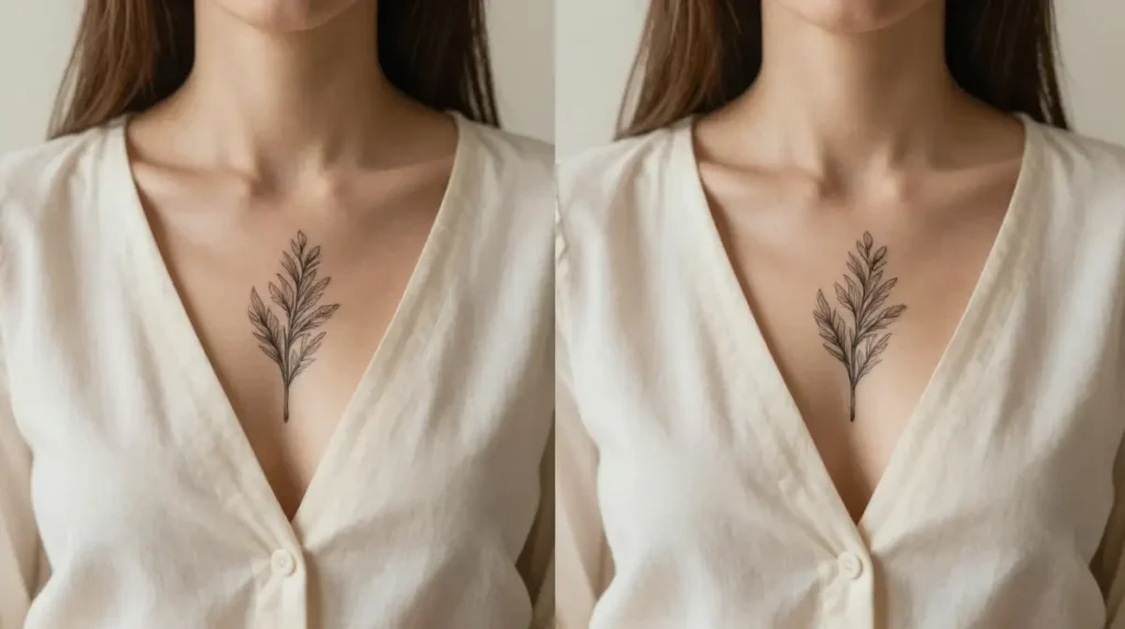 Women Chest Tattoo Classy Choices That Age Like Genuine Works of Art