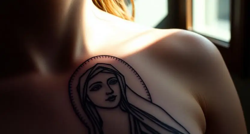 Fine Line Virgin Mary Tattoos: Delicate Sacred Art That Demands Precision