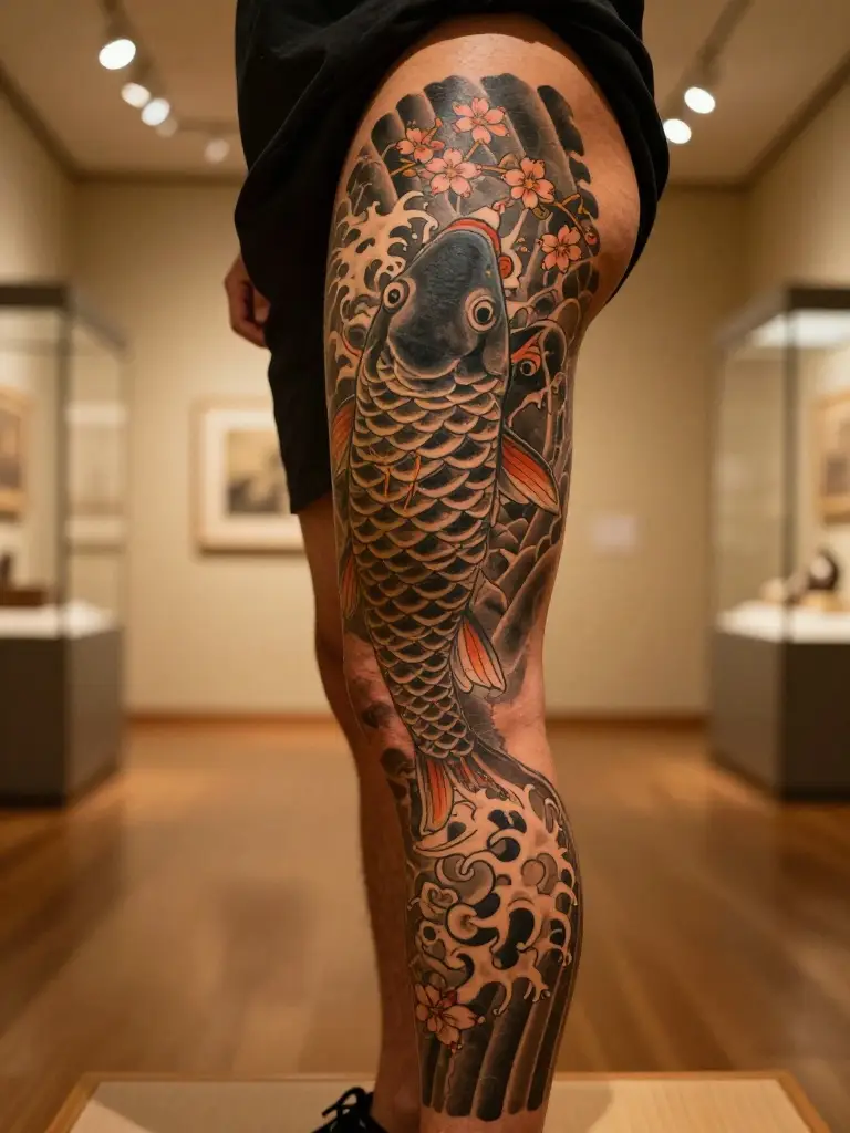 Japanese Sleeve Designs That Turn the Thigh Into a Living Gallery of Heritage