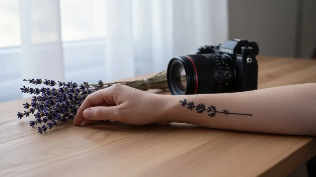 Lavender Tattoos That Bring Calm Fragrance and Peace to Every Placement
