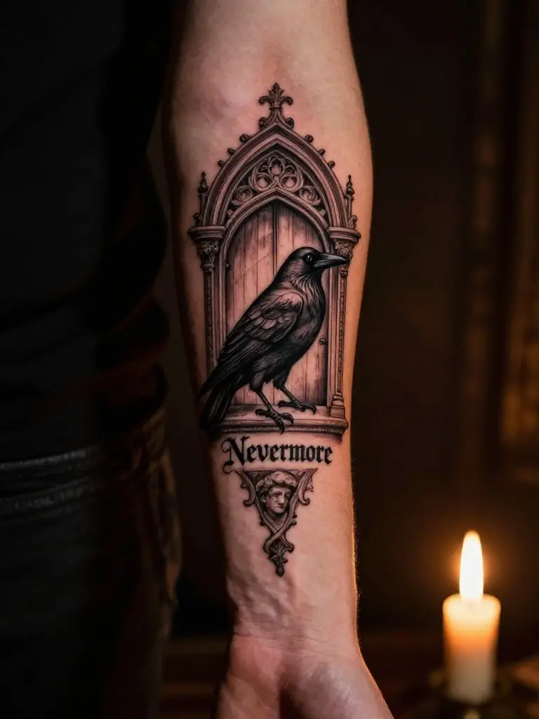 The Edgar Allan Poe Raven and Its Permanent Mark on Literary Body Art