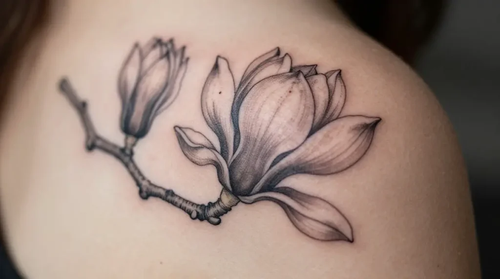 Fine Line Floral Shoulder Art That Whispers Louder Than Bold Ink