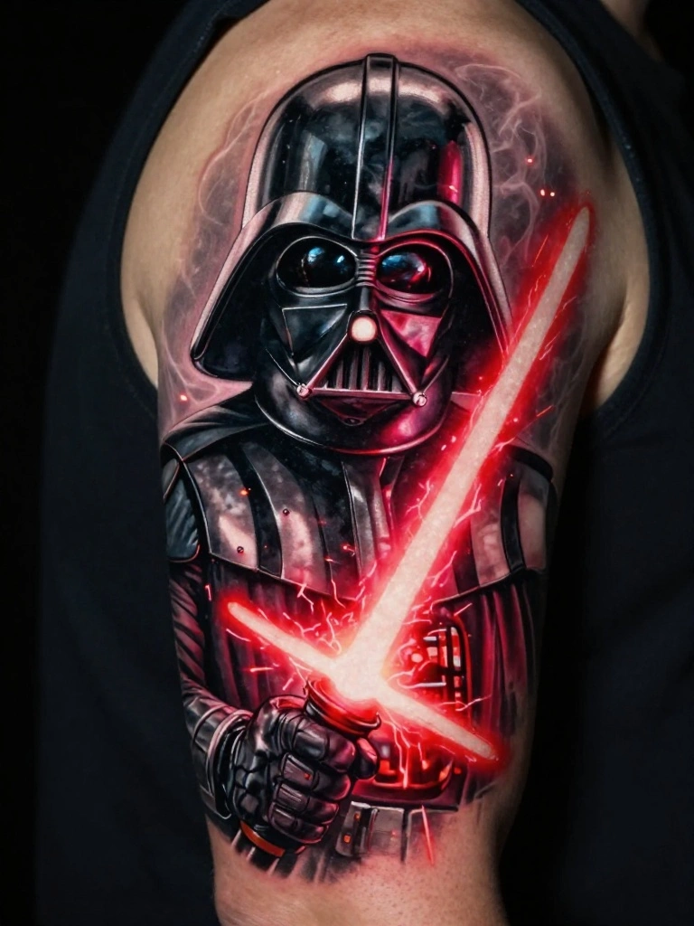 Lightsaber Pairings That Give Vader Ink an Extra Layer of Cinematic Drama