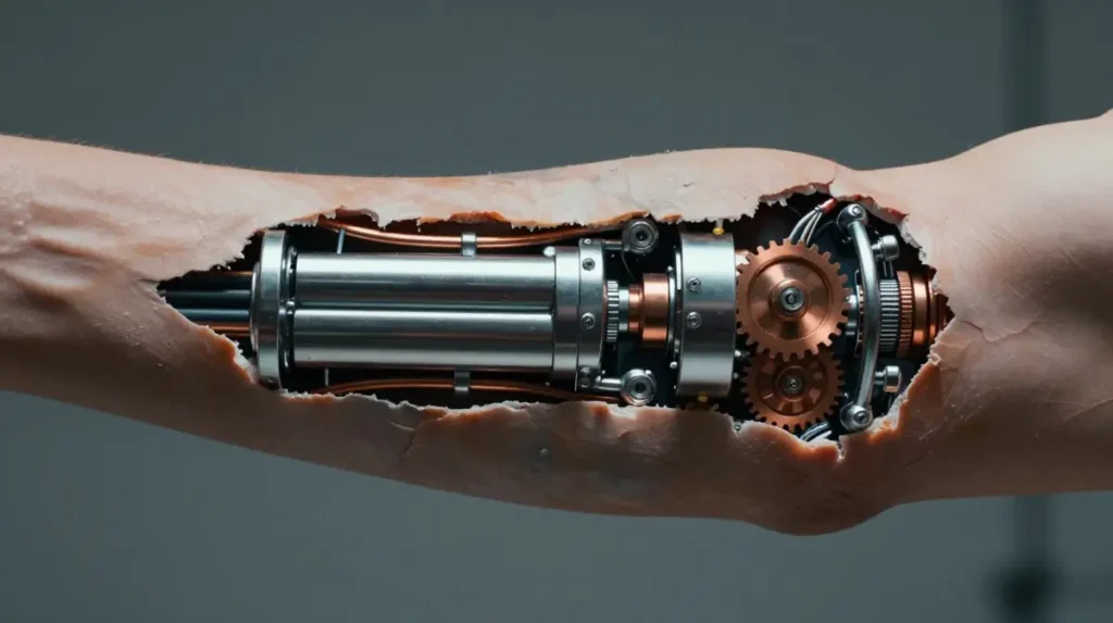 Biomechanical Sleeve Tattoos That Make Skin Look Like a Living Machine