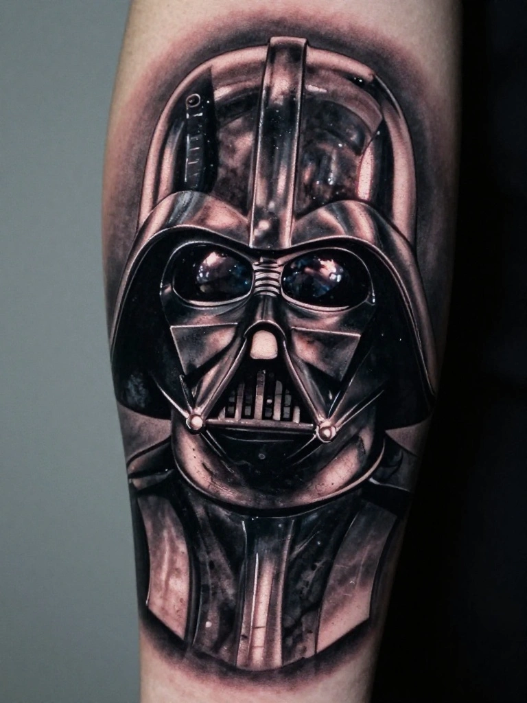 Black and Grey Realism — Why This Style Owns the Darth Vader Tattoo Category