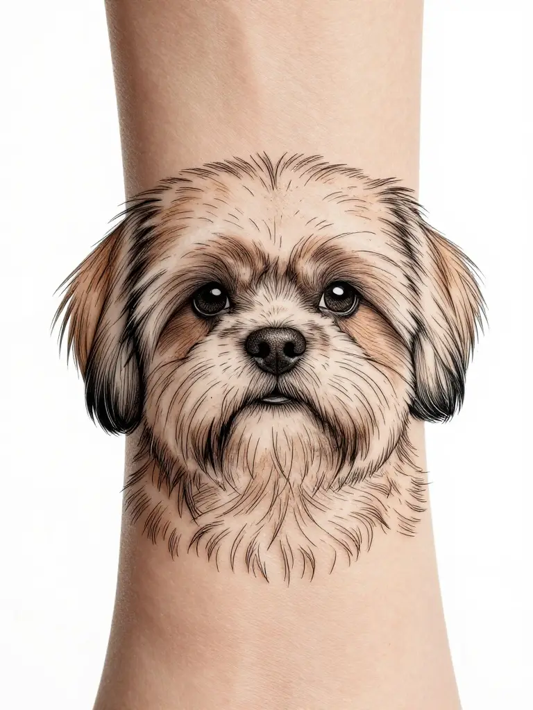Fine Line Dog Tribute Tattoos That Capture Every Whisker in Silence