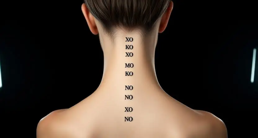 Roman Numerals Tattoos on the Spine Where Every Vertebra Becomes a Stage
