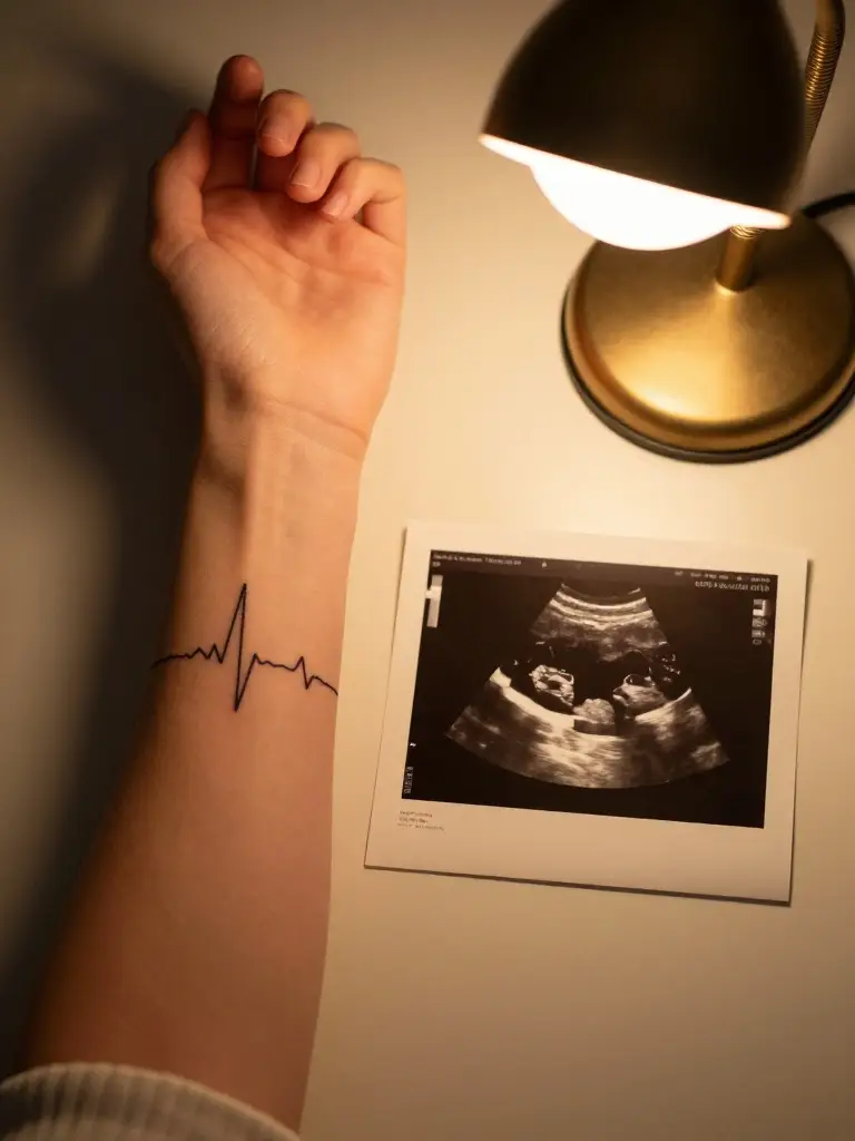 Heartbeat Line Tattoos That Carry the Sound of Every First Heartbeat on Skin