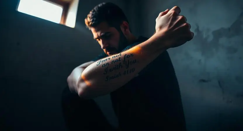 Isaiah 41 10 Tattoo Designs for Men Who Have Stared Fear in the Face