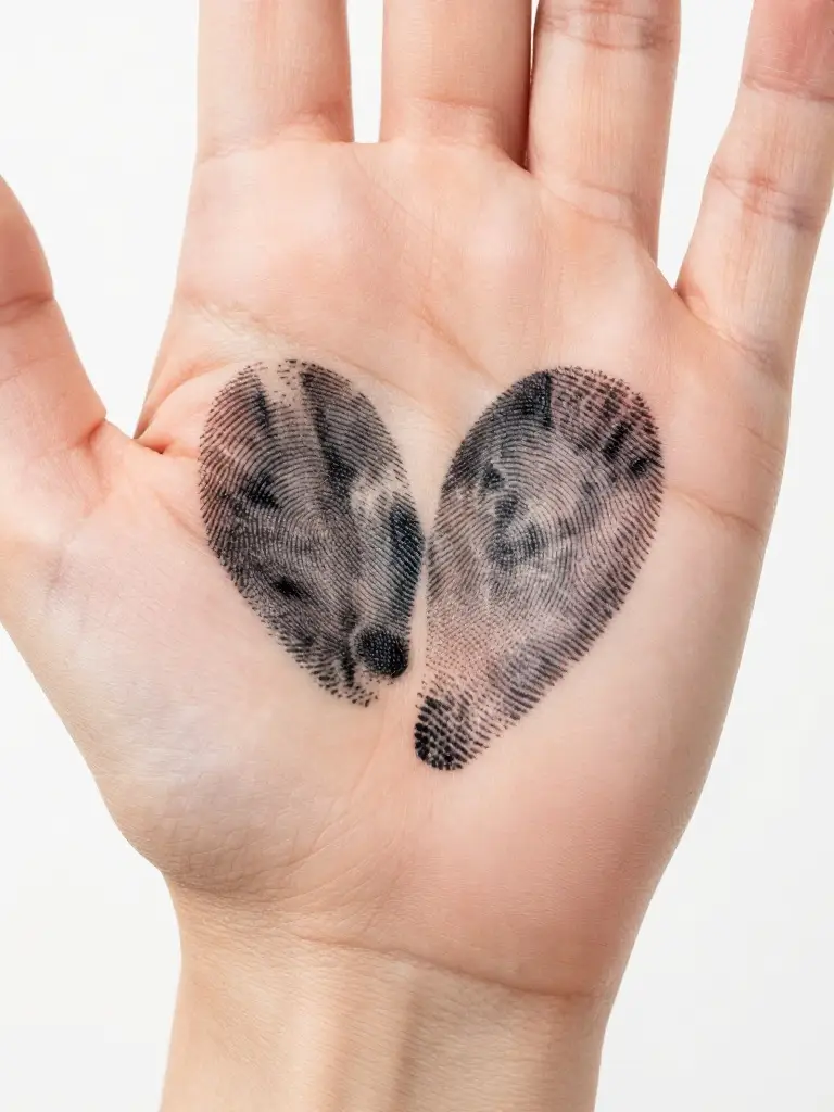 Fingerprint Tattoos That Press the Most Personal Mark Into a Mother's Skin