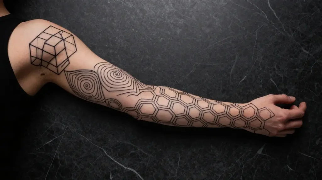 Geometric and Sacred Geometry Sleeves That Engineer Visual Perfection