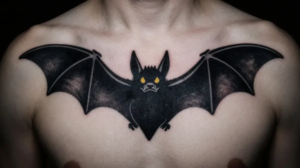 Bat Night Symbol Tattoo