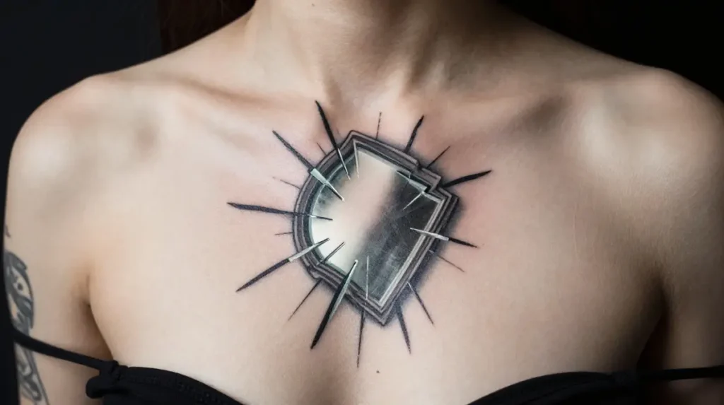 Broken Mirror Tattoo