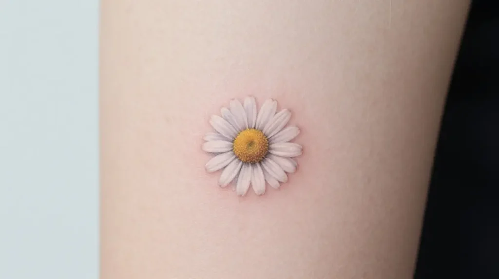 Dainty Daisy Tattoo