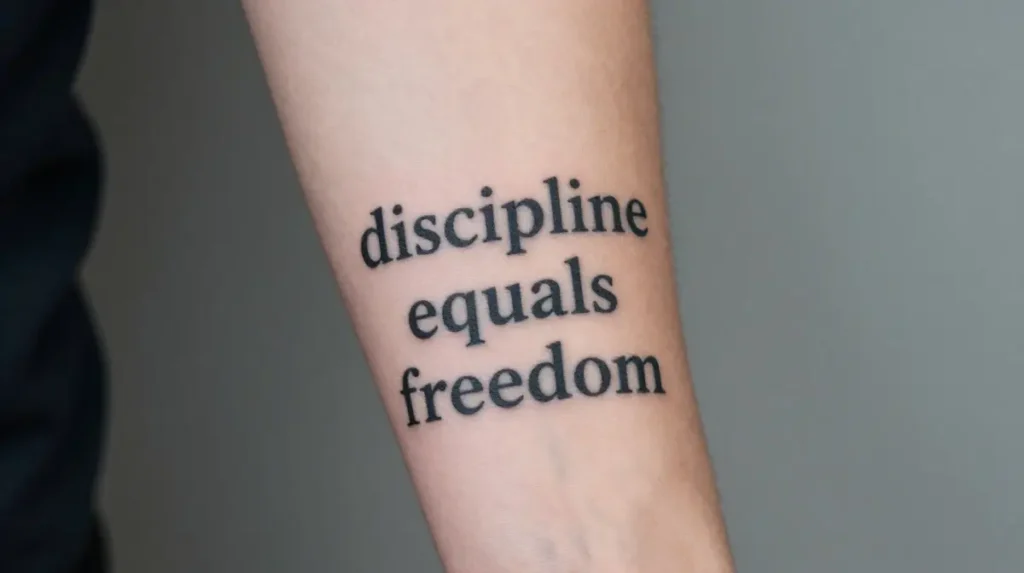 Discipline Equals Freedom