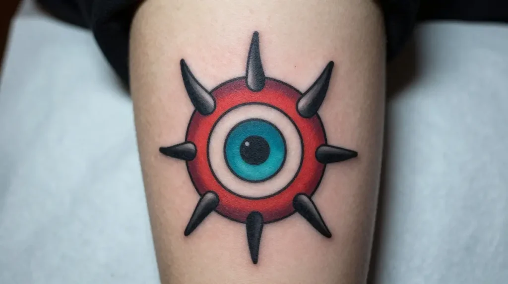 Evil Eye Friday the 13th Tattoo