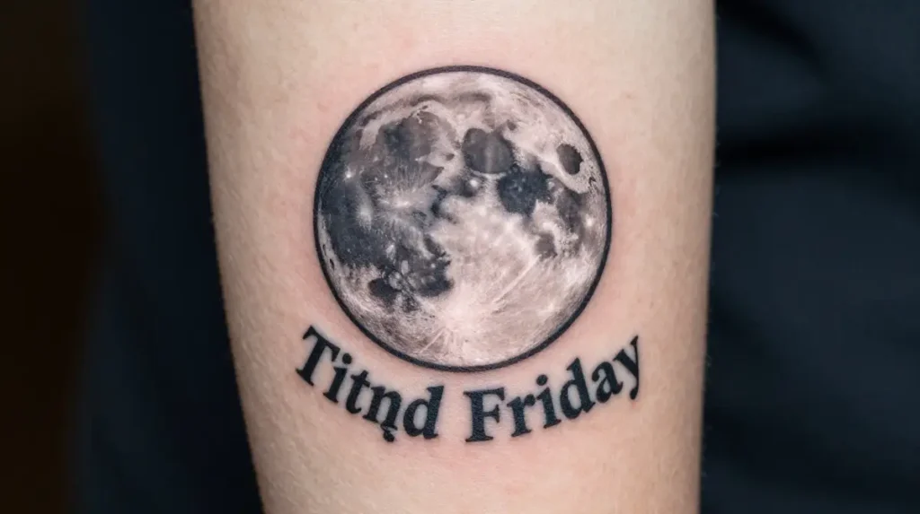 Full Moon Friday the 13th Tattoo