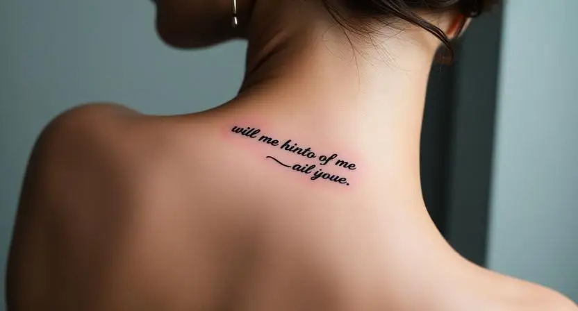 Words, Mantras, and Script: The Art of Vertical Lettering on Skin