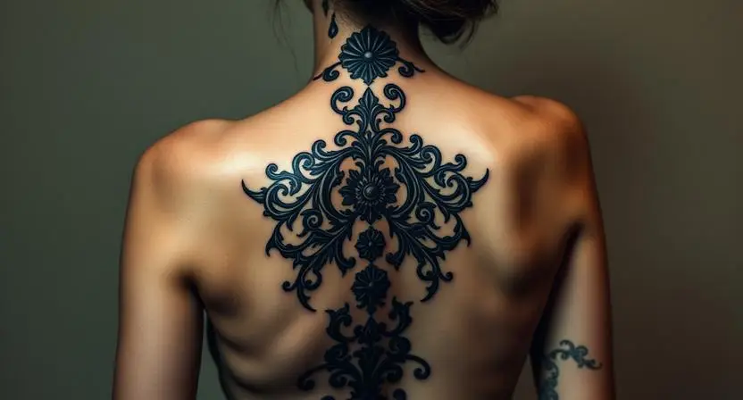 Spine Tattoo Ideas for Women Who Embrace Dark Feminine Energy