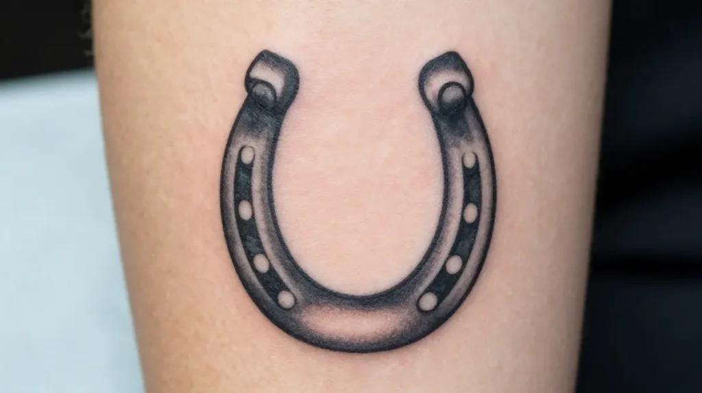 Horseshoe Lucky 13 Tattoo