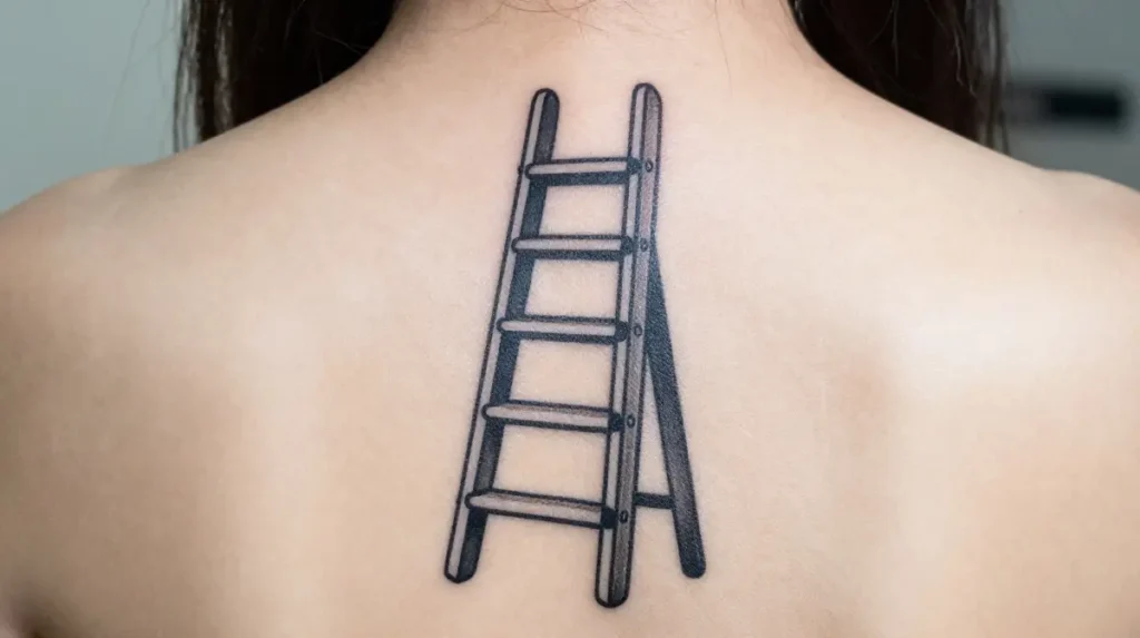 Ladder Bad Luck Tattoo