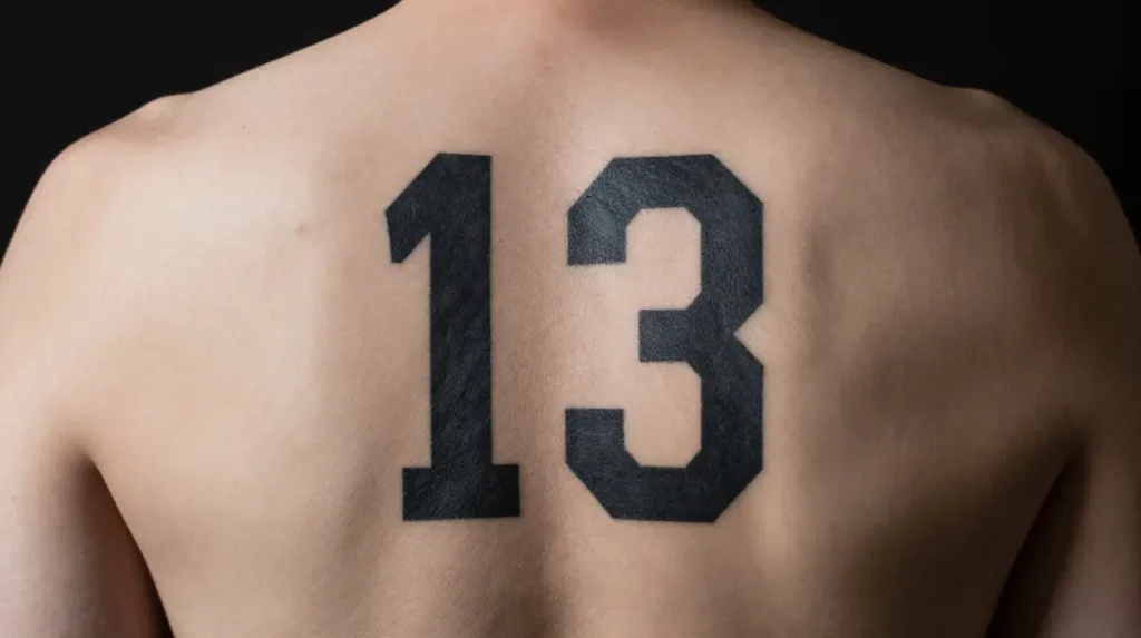 Number 13 Tattoo