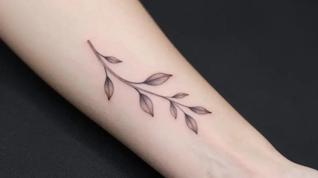Tiny Vine Tattoo
