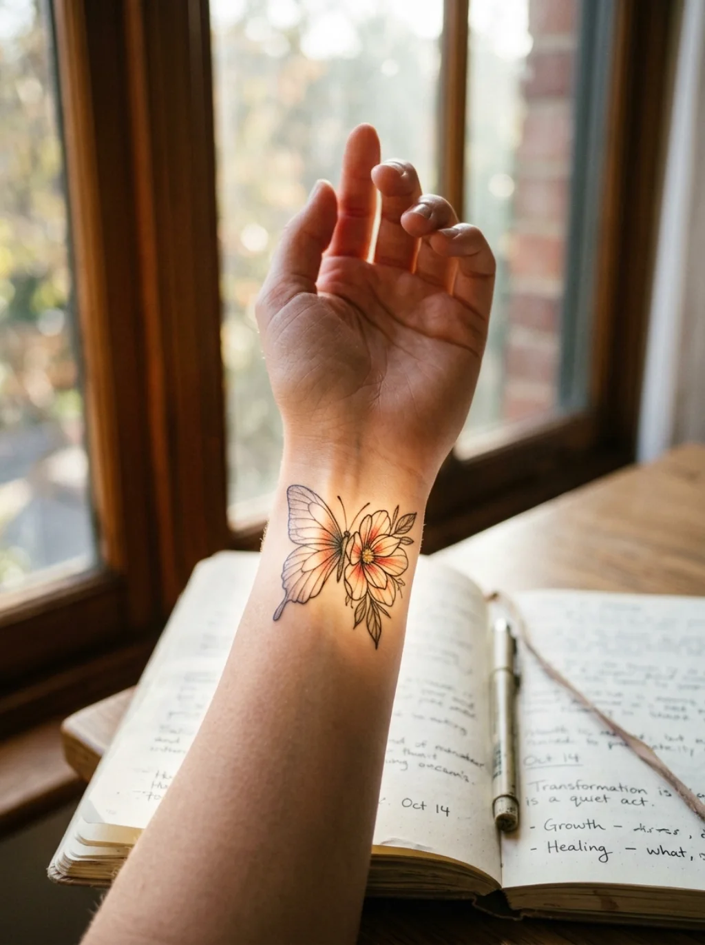 The Symbolism Behind Half Butterfly Half Flower Tats That Makes Them Meaningful