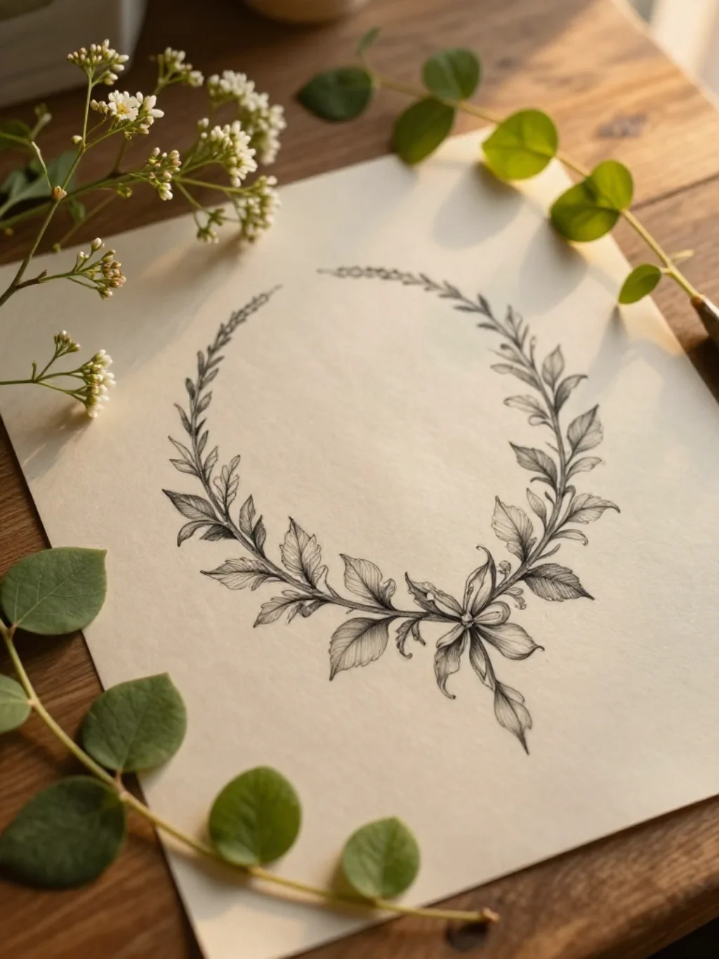 Botanical Vine Designs That Circle the Neck With Organic Living Movement