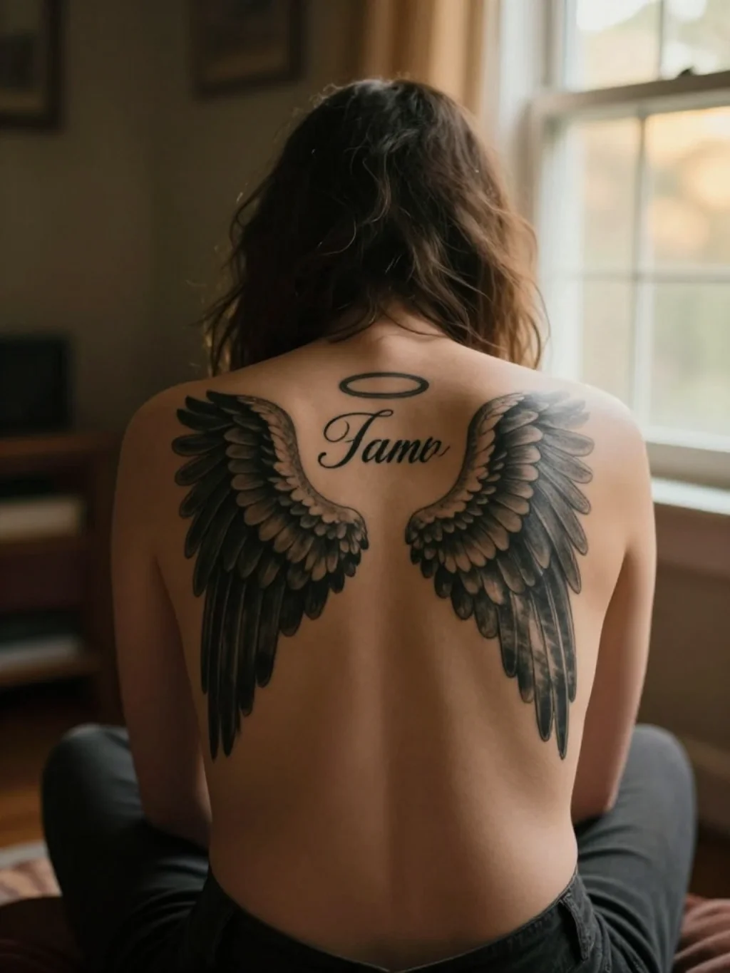 Memorial Angel Wings Tattoos — Carrying the Gone in the Most Sacred Way