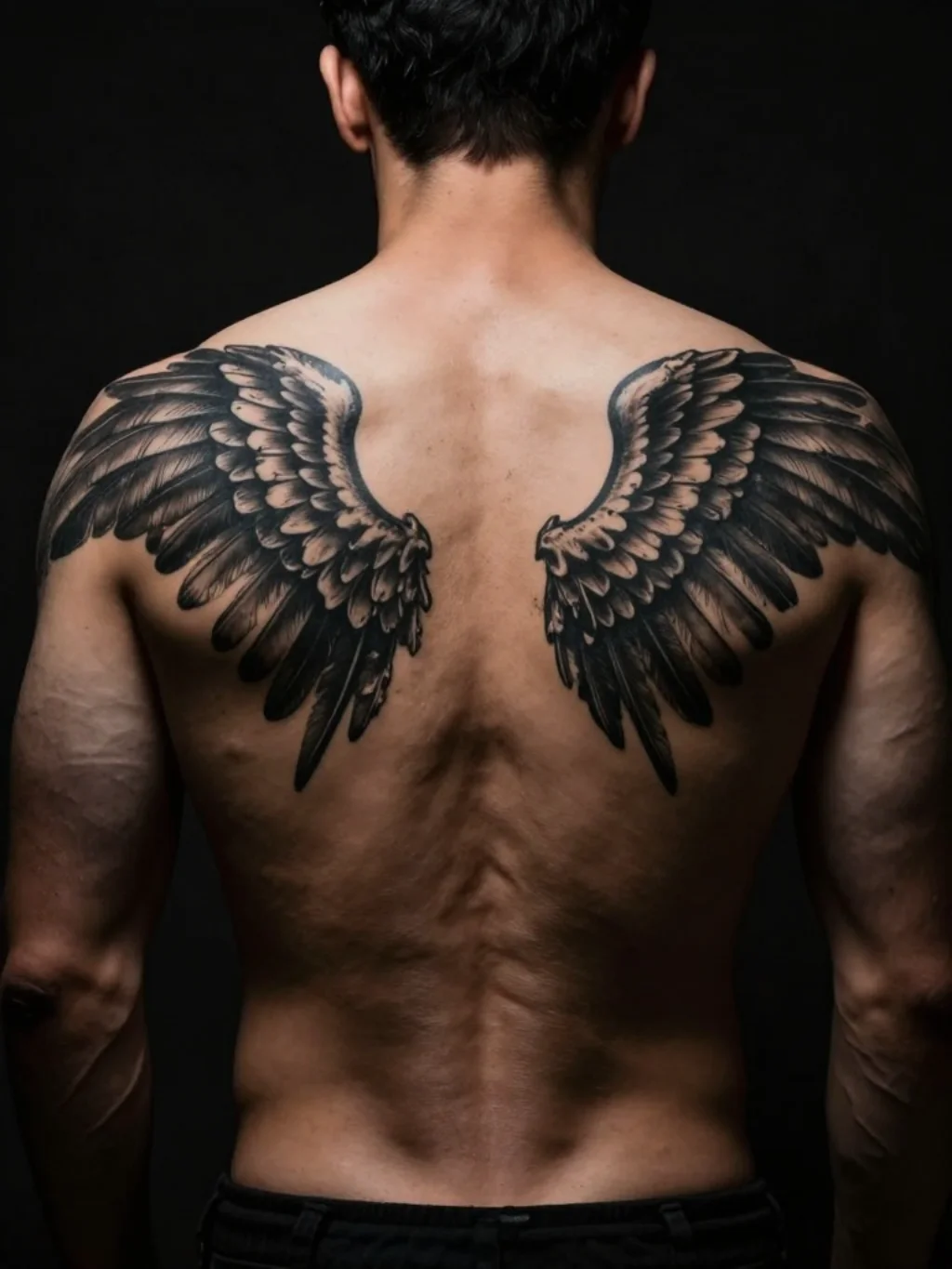 Angel Wings Tattoos for Men — Masculine Devotion Spread Without Apology