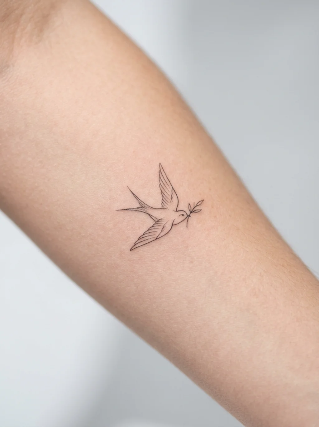 Fine Line Bird Tattoos That Render Flight in Impossible Hair-Thin Precision