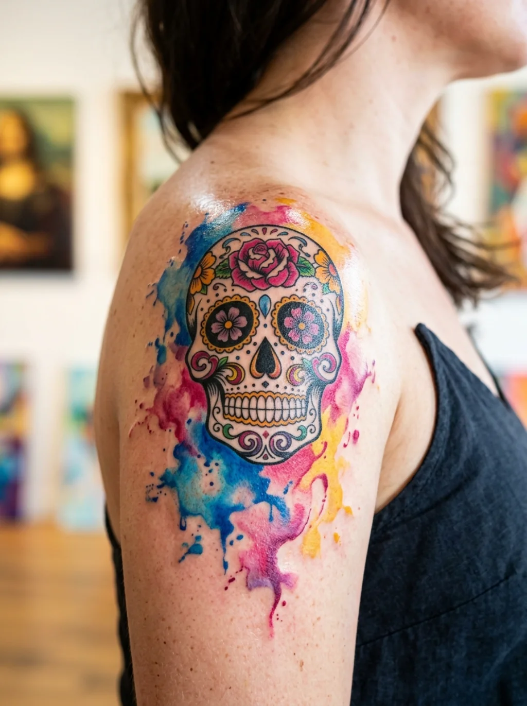 Watercolor Magic That Turns Skin Into a Painting