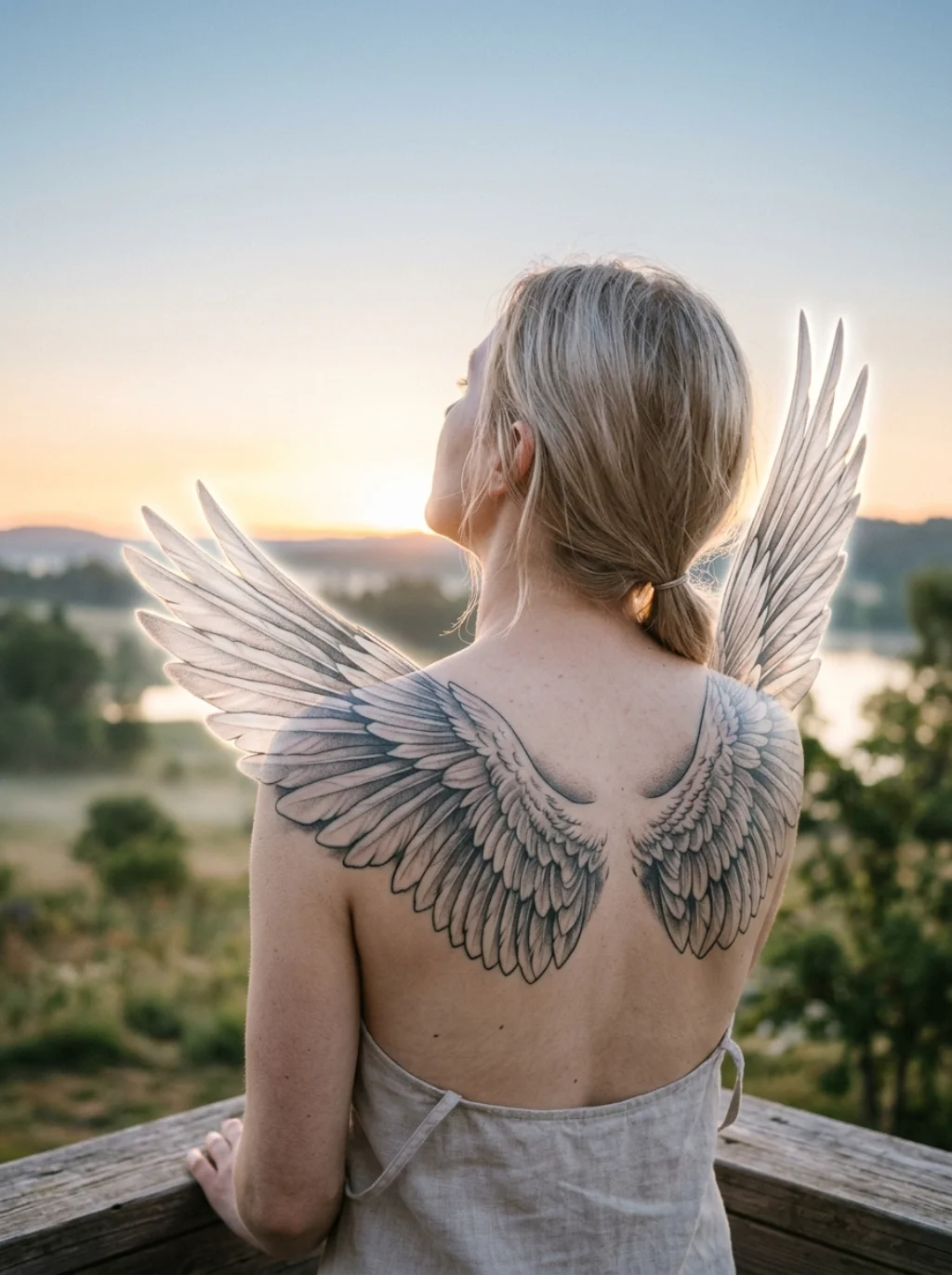 Dove Wings Rising Off the Skin Like a Final Goodbye