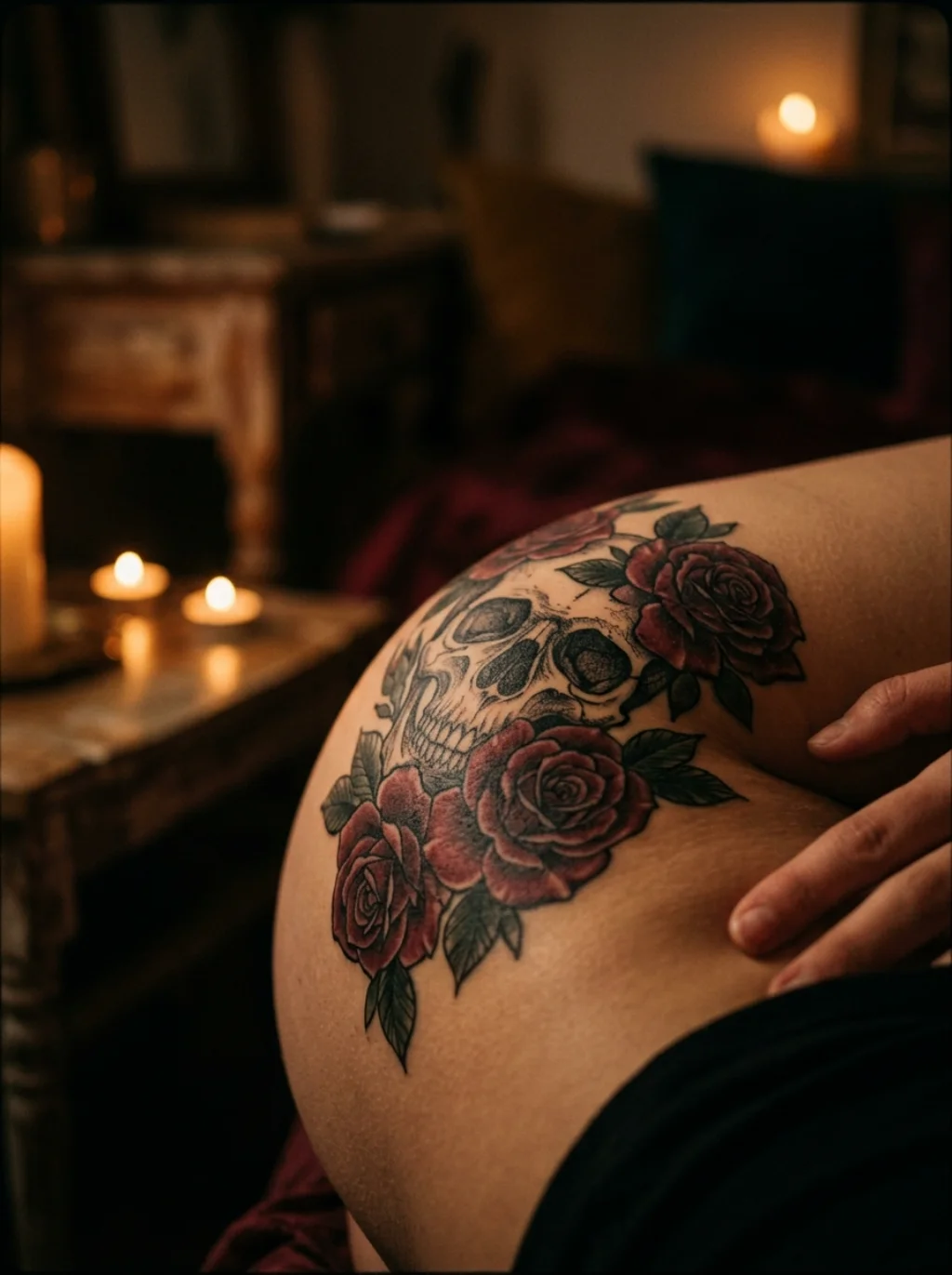 The Rose That Refuses to Let the Skull Feel Cold