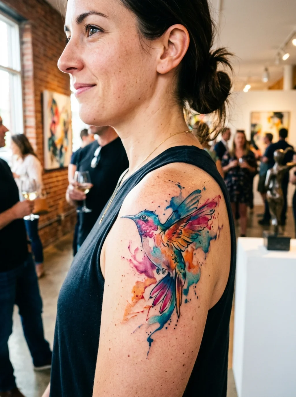 Watercolor Bird Tattoos Where Feathers Bleed Into a Living Painting on Skin