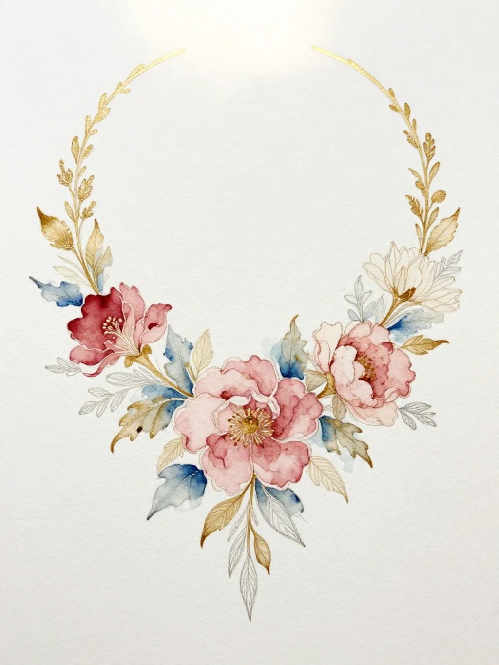 Watercolor Necklace Tattoos Where Every Color Bleeds Into Something Beautiful