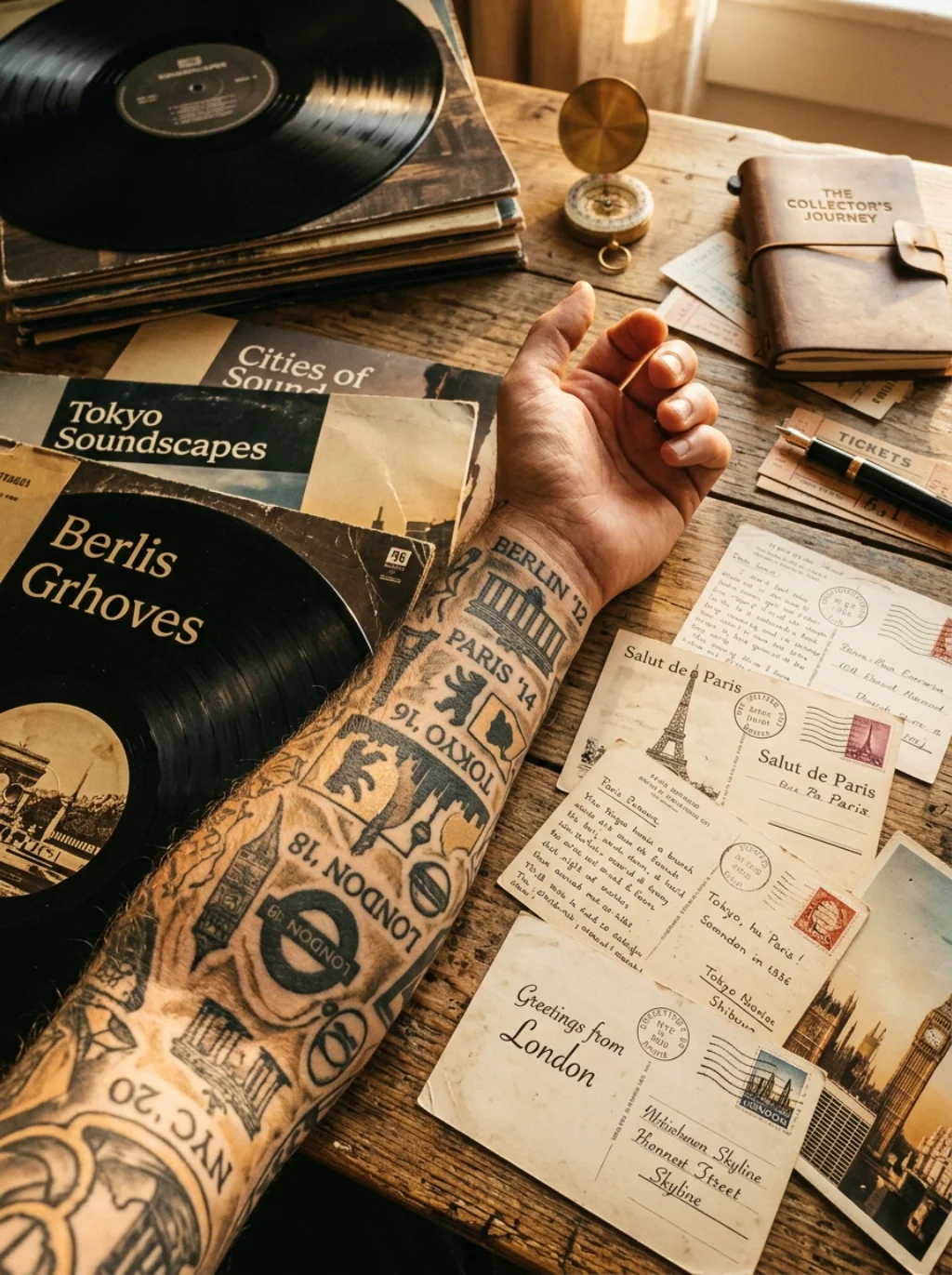 Collecting Tattoos Like Vinyl Records From Every City You've Lived