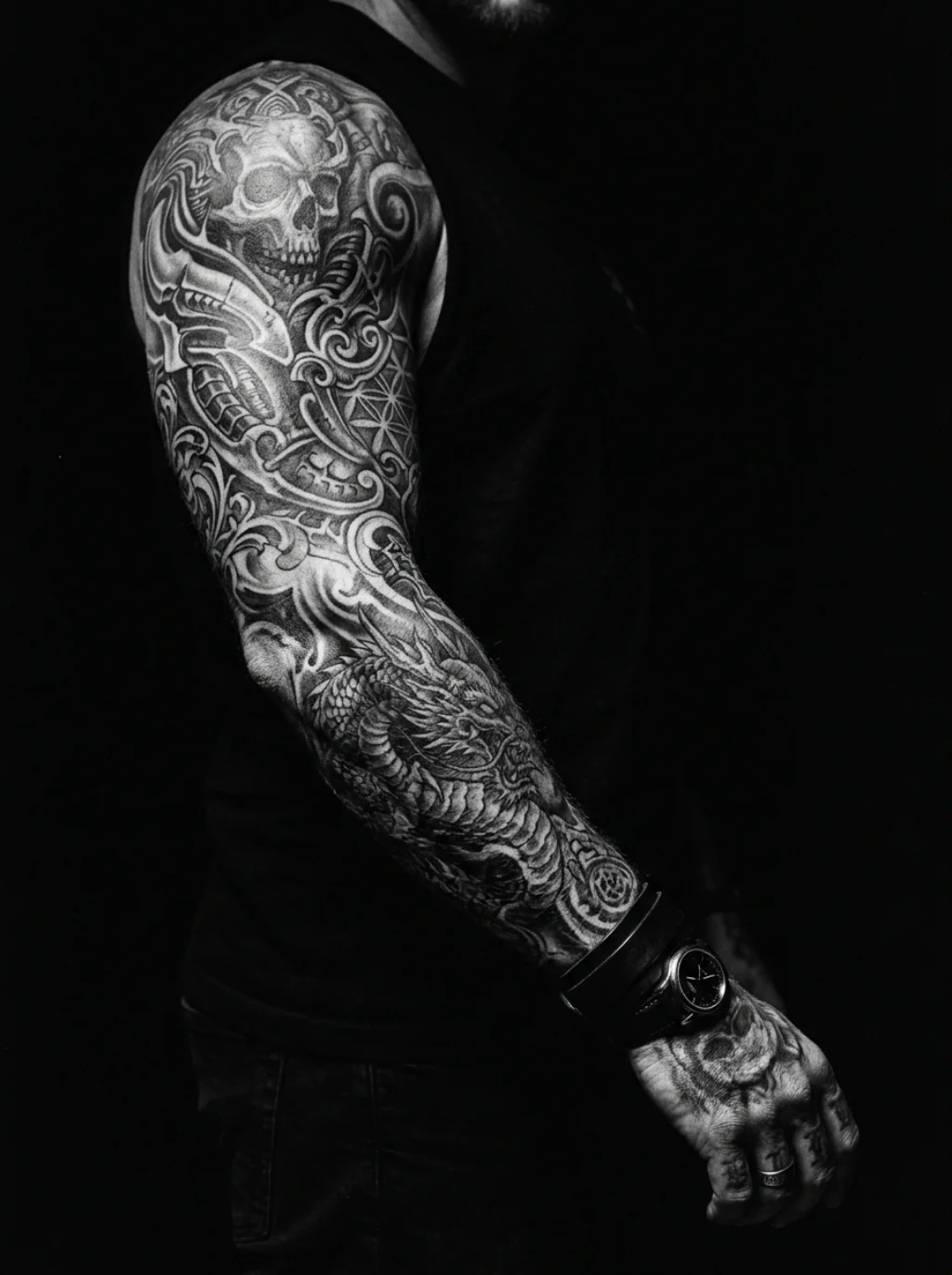 Black and Grey Realism That Makes Strangers Stop and Stare