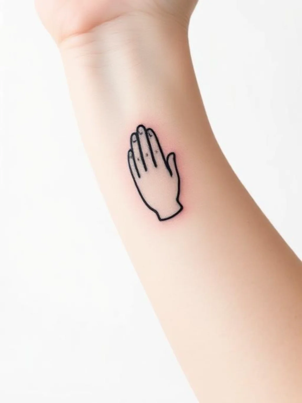 Small and Minimalist Praying Hands Tattoos That Carry Maximum Symbolic Weight
