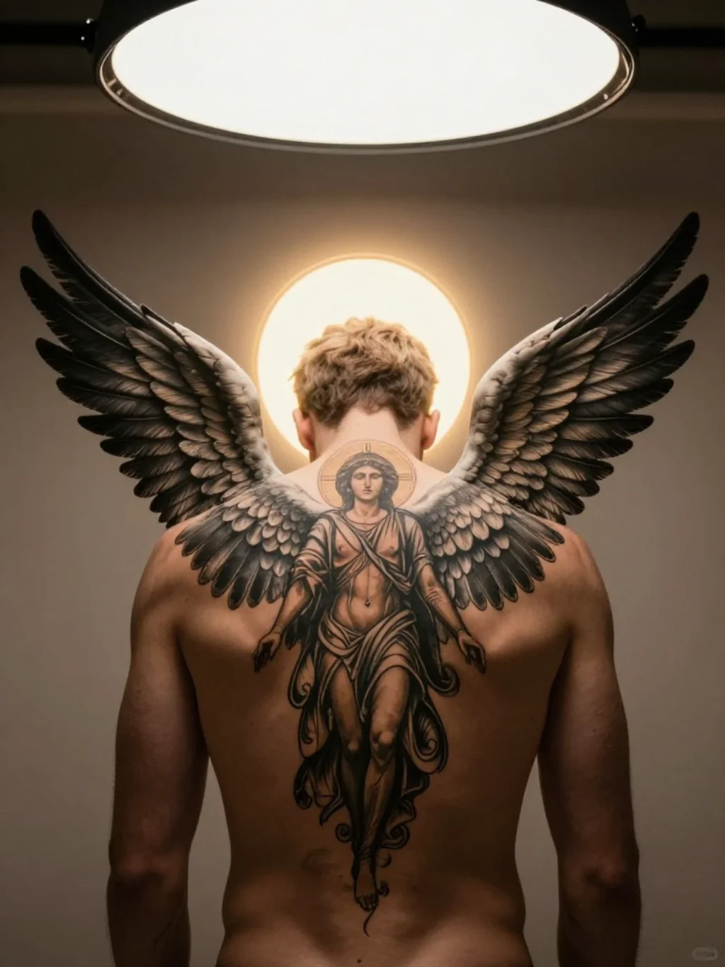 Angel Wings Tattoos With Halos — the Complete Sacred Anatomy in One Design