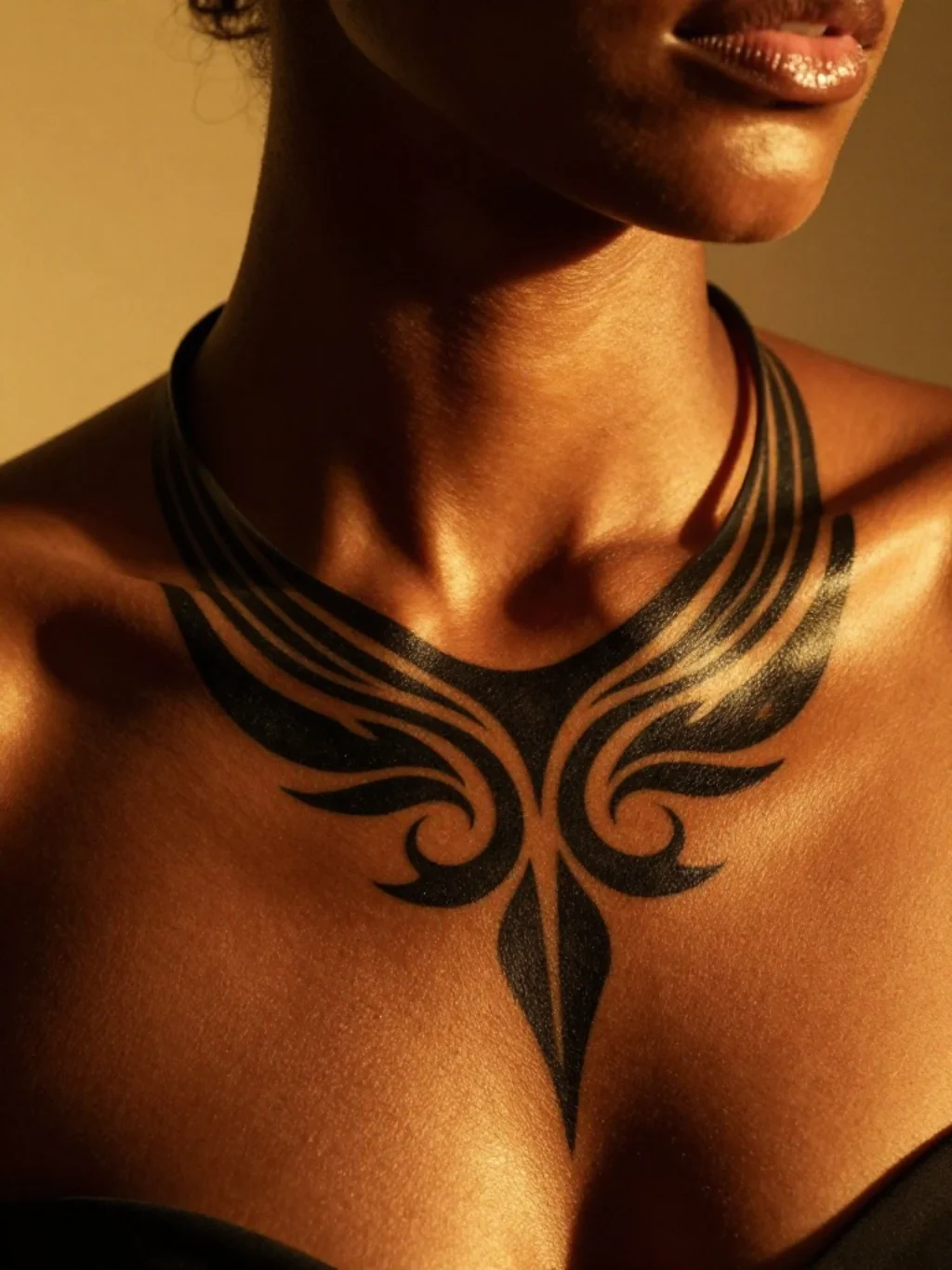 Necklace Tattoos for Dark Skin Tones That Shine With Absolute Radiance
