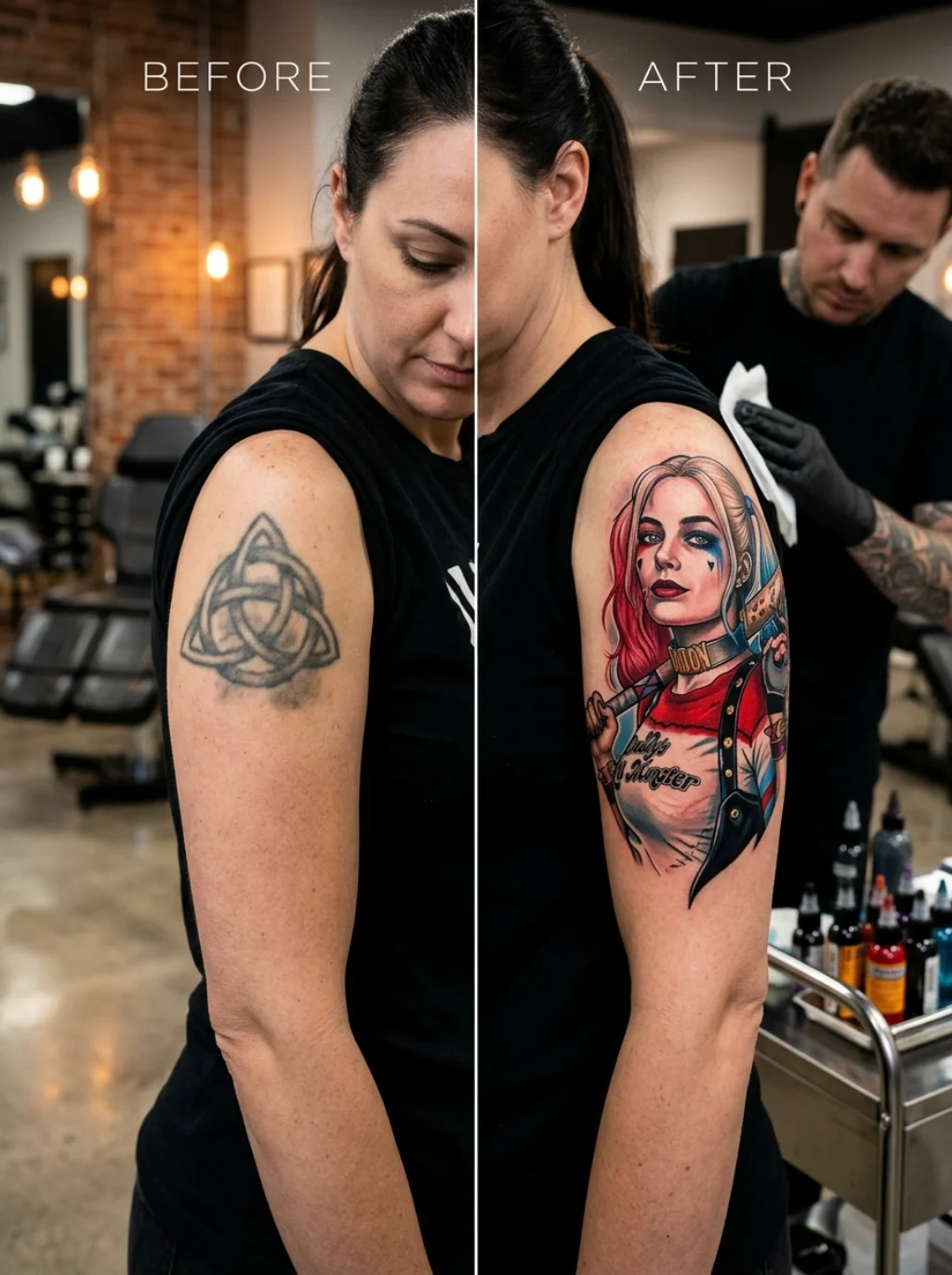 A Cover Up Strategy for Fading or Outdated Villain Ink