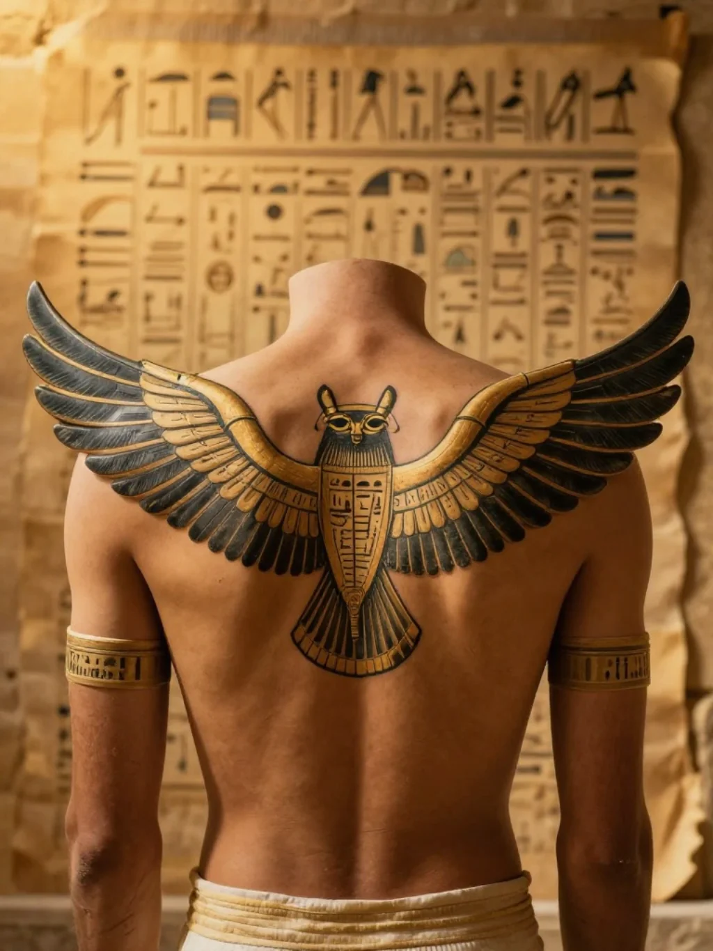 Egyptian Isis and Greek Hermes Wings Tattoos From Mythology's Finest Hours