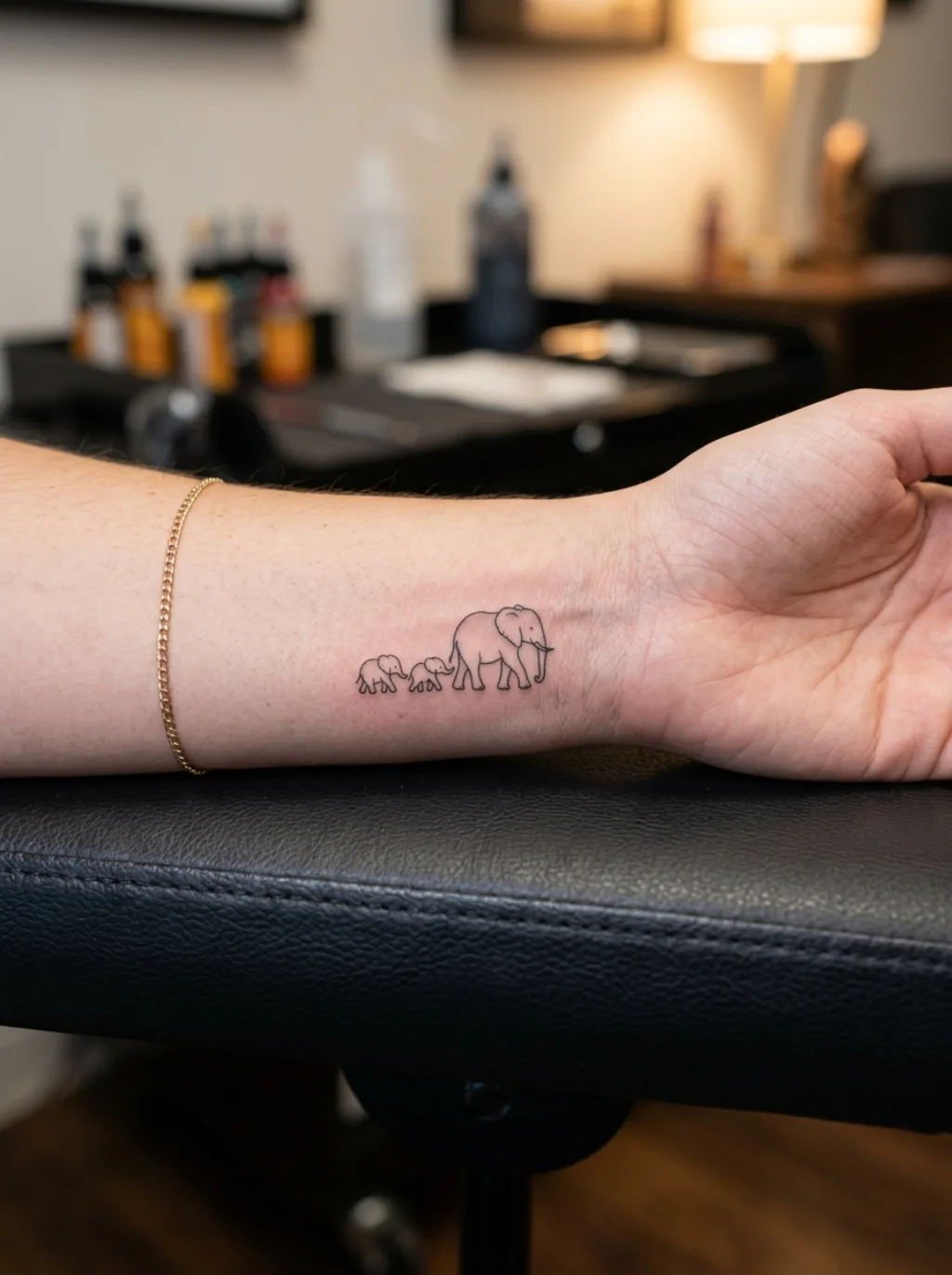 Tiny Elephant Family Tattoos That Tell Big Stories in Small Spaces