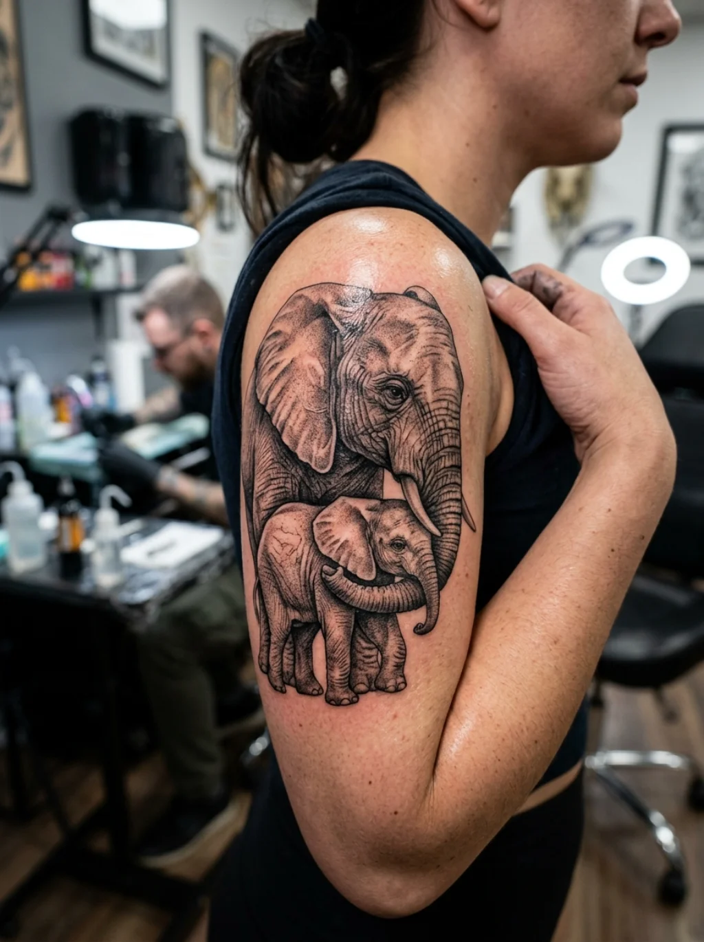 Elephant Family Tattoo Ideas That Tell Your Specific Story Without Words