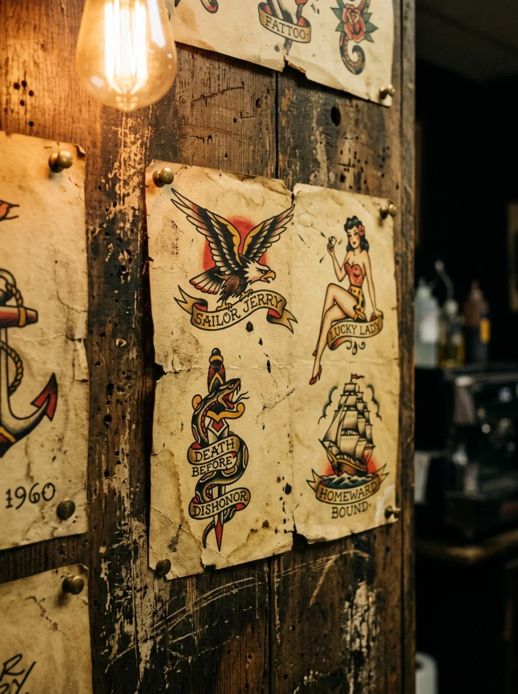 Flash Sheets Torn From Shop Walls Now Live Forever on Skin
